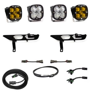 Ford F150 Fog Lights - Baja Designs - Squadron Pro - Amber - `21-`27